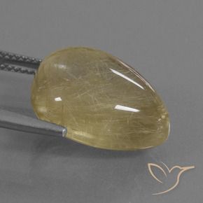 14.00カラットの天然薄いディジョンイエロールチルクォーツ、ファンシー、透明