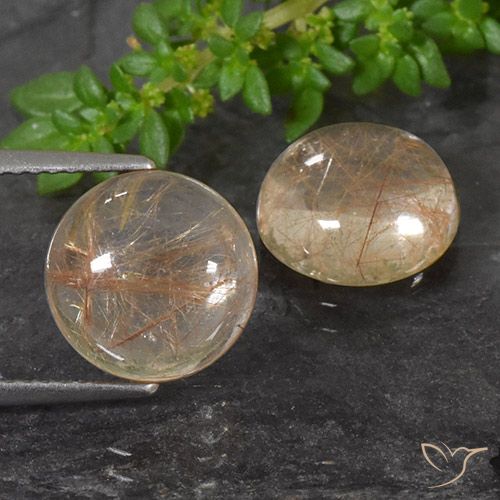 Shop natural 7.14ct 非常に薄い黄褐色 ルチルクォーツ gems, ラウンド, from インド at GemSelect. In stock, global shipping!