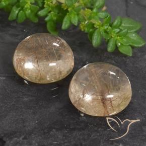 Shop natural 7.14ct 非常に薄い黄褐色 ルチルクォーツ gems, ラウンド, from インド at GemSelect. In stock, global shipping!