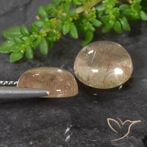 Shop natural 7.14ct 非常に薄い黄褐色 ルチルクォーツ gems, ラウンド, from インド at GemSelect. In stock, global shipping!