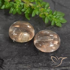 Shop natural 7.24ct 非常に薄い黄褐色 ルチルクォーツ gems, ラウンド, from インド at GemSelect. In stock, global shipping!