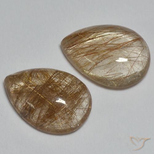 Shop natural 3.65ct ウォームブラウン ルチルクォーツ gems, 洋梨の形, from インド at GemSelect. In stock, global shipping!