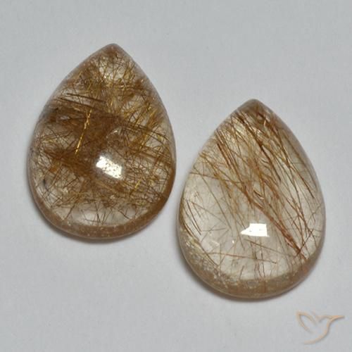 Shop natural 3.65ct ウォームブラウン ルチルクォーツ gems, 洋梨の形, from インド at GemSelect. In stock, global shipping!