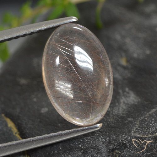2.89ct 天然 銅でクリア ルチルクォーツ, 楕円形, 透明