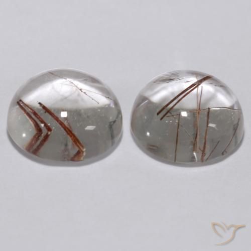 Shop natural 5.74ct 銅でクリア ルチルクォーツ gems, ラウンド, from インド at GemSelect. In stock, global shipping!