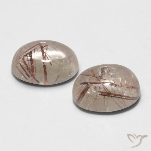 Shop natural 4.43ct 黒で茶色 ルチルクォーツ gems, 楕円形, from インド at GemSelect. In stock, global shipping!