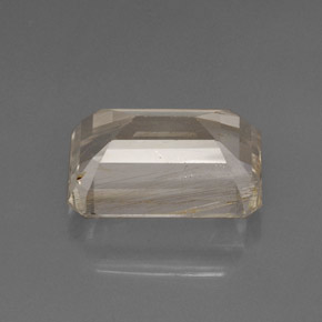 20.31カラットの天然ゴールデンルチルトパーズ（18×12.8 mm・透明）