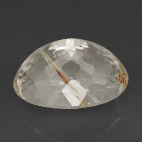 6.80カラットの天然ゴールデンルチルトパーズ（12.8×9.3 mm・オーバルカット）
