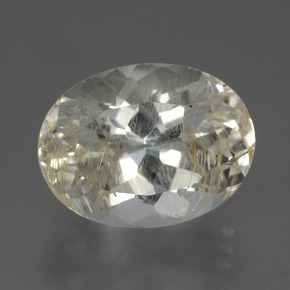 13.64カラットの天然ゴールデンルチルトパーズ（16.2×12.3 mm・オーバルカット）