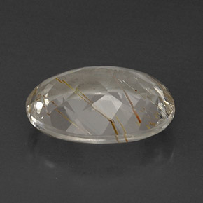 11.65カラットの天然ゴールデンルチルトパーズ（15.9×12.2 mm・オーバルカット）