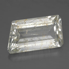 12.42カラットの天然ゴールデンルチルトパーズ（17.8×10.1 mm・ファンシーシェイプ）