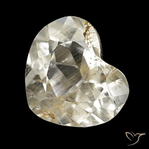 2.50ct イエロー ルチルトパーズ, 心臓, 透明