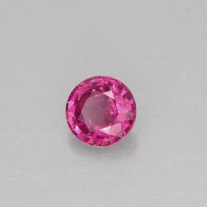 0.37カラットの天然パープルピンクサファイア（4.24 mm・ラウンドカット）