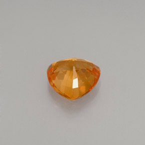 1.11カラットの天然ゴールデンオレンジサファイア（6.2×6.2 mm・トリリアント）
