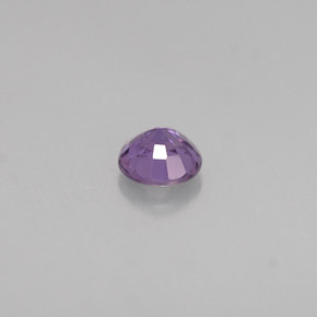 0.47カラットの天然ブルーバイオレットサファイア（4.53 mm・ラウンドカット）