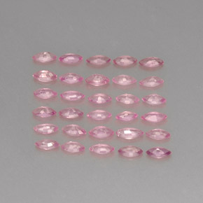 カラットの天然ピンクサファイア（4×2.1 mm・マーキス）