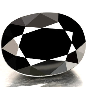 15.71カラットの天然黒サファイア（17.1×12.8 mm・オーバルカット）