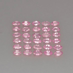 カラットの天然ピンクサファイア（4.1×2.1 mm・マーキス）