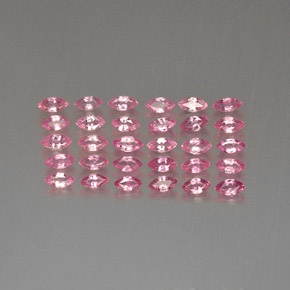 カラットの天然ピンクサファイア（4.1×2 mm・マーキス）