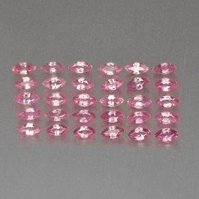 カラットの天然ピンクサファイア（4.1×2 mm・マーキス）