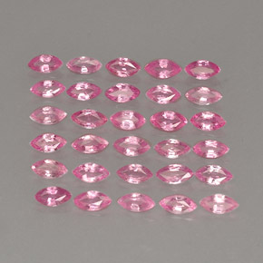 カラットの天然ピンクサファイア（3.9×2 mm・マーキス）
