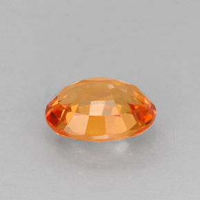 1.14カラットの天然イエローオレンジサファイア（7.2×5.3 mm・オーバルカット）