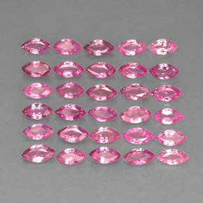カラットの天然ピンクサファイア（4.2×2.1 mm・マーキス）