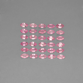 カラットの天然ピンクサファイア（4.2×2.1 mm・マーキス）