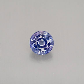 0.39カラットの天然青みがかったバイオレットサファイア（4.18 mm・ラウンドカット）