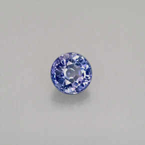 0.39カラットの天然青みがかったバイオレットサファイア（4.18 mm・ラウンドカット）