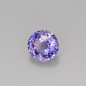 0.51カラットの天然ブルーバイオレットサファイア（4.56 mm・ラウンドカット）