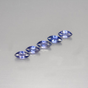 カラットの天然ブルーサファイア（7×3.6 mm・マーキス）