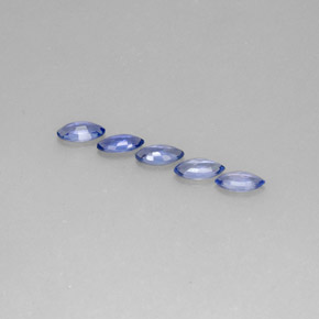 カラットの天然バイオレットブルーサファイア（7.2×3.6 mm・マーキス）