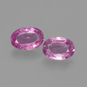 カラットの天然ピンクサファイア（6×4.1 mm・オーバルカット）