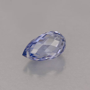 1.19カラットの天然バイオレットブルーサファイア（7.3×4.1 mm・ブリオレット）