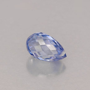 1.11カラットの天然バイオレットブルーサファイア（6.8×4.2 mm・ブリオレット）