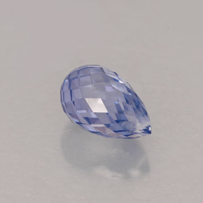 1.45カラットの天然バイオレットブルーサファイア（7.5×4.7 mm・ブリオレット）