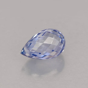 1.45カラットの天然バイオレットブルーサファイア（7.5×4.7 mm・ブリオレット）