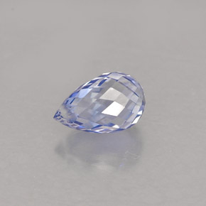 0.96カラットの天然バイオレットブルーサファイア（6.5×4.1 mm・ブリオレット）
