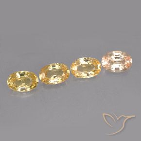 2.12カラットの天然マルチカラーサファイア（5.9×4 mm・オーバルカット）