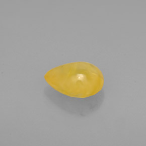 1.22カラットの天然ゴールデンイエローサファイア（7.1×6 mm・透明）