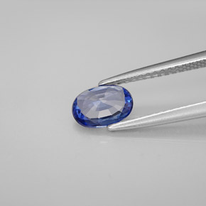 0.75カラットの天然ブルーサファイア（7.1×5 mm・オーバルカット）