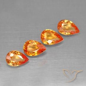 Shop natural 1.91ct 赤みがかったオレンジ サファイア gems, 洋梨の形, from タンザニア at GemSelect. In stock, global shipping!