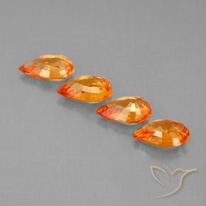 Shop natural 1.91ct 赤みがかったオレンジ サファイア gems, 洋梨の形, from タンザニア at GemSelect. In stock, global shipping!