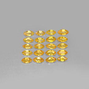 3.03カラットの天然Apricot Orange サファイア（4.9×2.4 mm・マーキス）
