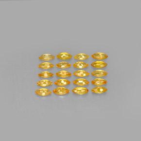 3.03カラットの天然Apricot Orange サファイア（4.9×2.4 mm・マーキス）
