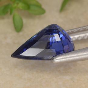 1.94カラットの天然ブルーサファイア（9×6.6 mm・洋梨の形）