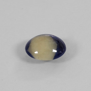 1.58カラットの天然バイカラーサファイア（7.6×6.6 mm・オーバルカット）
