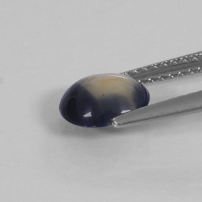 1.58カラットの天然バイカラーサファイア（7.6×6.6 mm・オーバルカット）