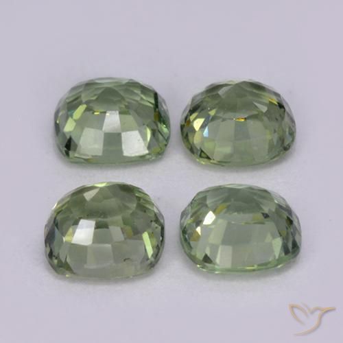 Shop natural 1.53ct 薄いセージグリーン サファイア gems, クッション, from タンザニア at GemSelect. In stock, global shipping!